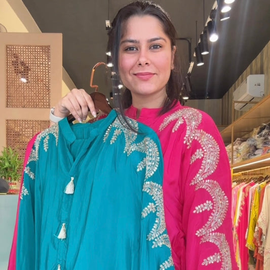 Kaftaan Set with Tulip Pants